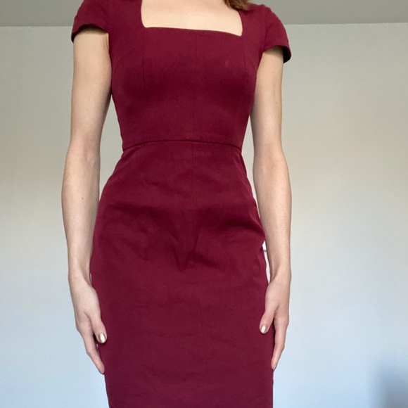 Red Pencil Dress - Picture 4 of 4